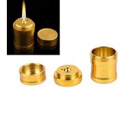 Réchauds À Liquide Dorés De 4.5x2.6cm, 1 Pièce, Mini Lampe À Alcool De Laboratoire D'extérieur, Bbq Portable De Survie