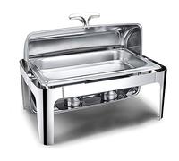 Réchauffeur alimentaire Serveur de buffet, nourriture commerciale et chauffe-plat buffet Assiette chaude en acier inoxydable pour buffet et fête Taille complète (taille complète) Décoration