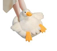 Réchauffeur chauffé au pied, 11,81 pouces électriques sous le chauffage de bureau Conception de cygne pour confort, machine à chaleur rapide avec construction silencieuse et douce, réchauffeur portabl