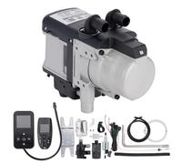 Réchauffeur d'air Diesel 12V 6KW, Chauffage de Liquide pour Carburant Diesel, préchauffeur d'essence, Interrupteur LCD, Silencieux + Pompe à Eau, Dispositif de Chauffage de stationnement