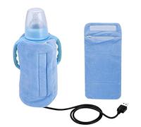 Réchauffeur de Biberon Électronique USB, Sac Isotherme, Thermostat, Fermeture à Glissière, Chauffage Portable pour Nourriture, Bleu