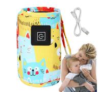 Réchauffeur De Bouteille - 29.5x13.7x1cm, Chauffage De Biberon | USB Portable - Réchauffeurs De Lait Électrique Pour Les Voyages | Pagière Pour Bébés Pour Bébé Pour Les Voyages Pour Une Utilisation In