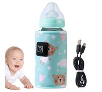 Réchauffeur de bouteille portable, réchauffeur de lait pour, 3 TEMP réglable de bouteille de voiture réglable, Sleve de protection du chauffage rapide, accessoires de voyage pour garçons, filles