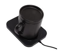 Réchauffeur de café, Chauffage Uniforme Portatif alimenté par USB de Réchauffeur de Tasse Chauffant Le Chauffage Rapide pour l'usage de Bureau (Noir)