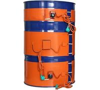 Réchauffeur de fût D'Huile en Métal Au Silicium, Réchauffeur de Réservoir de Gaz D'Huile avec Bouton Réglable/Thermostat Numérique, Réchauffeur de fût D'Huile 220 V/110 V pour Réchauffeur de Baril Et