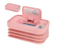 Réchauffeur de lingette pour bébé - 7.87x4.8x1,57 pouces Dispensateur de couches pliant pour un accès rapide, charge USB portable avec isolation thermique, porte-linge de voyage pour les soins et les