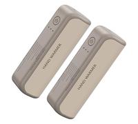 Réchauffeur de main électrique magnétique, rechargeable USB, 1 paire, pack de chaleur de taille de voyage, réchauffeur de poche de l'événement sportif, modes réglables, idéal pour le camping de voyage