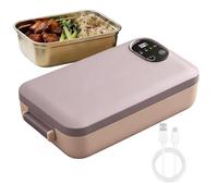 Réchauffeur De Nourriture Électrique Portable, Utilisation Sûre Et Confortable, 26,4 X 12,2 X 7 Cm, Boîte À Lunch Chauffante, Boîte À Lunch Électrique, Système De Préservation De La Fraîcheur, Pour Le
