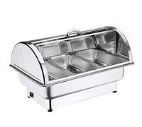 Réchauffeur de nourriture serveur de buffet, Bols électriques commerciaux 9L 13 L en acier inoxydable avec couvercle, plaques chauffantes pour garder les aliments au chaud pour les fêtes de mariage