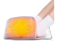 Réchauffeur De Pieds Électriques - Tampon De Boîtier Souple En Caoutchouc Chauffé 12x10x5 Pouces Pour Pieds, Tapis De Coussin De Chauffage Rapide | Repose De Chambre À Coucher Intérieure Portable, Dét