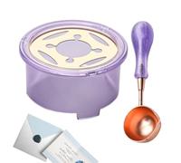 Réchauffeur de sceau de et cuillère, ensemble de sceau de Melting Pot, Kit | Cuillère à sceau de Cartes d'invitation pour bâtons fondants, lettres de m