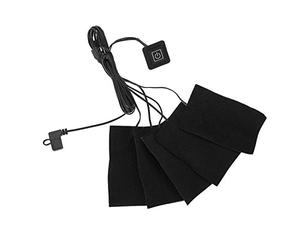 Réchauffeur de Tissu USB pour Gilet Chauffant, Vêtements électriques Cinq Coussins Chauffants Élément Chauffant Outil de Réchauffement de la Température Réglable pour L'extérieur, L'intérieur et le Ca
