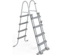 Marches de piscine - Bestway - 122 cm - Métal antirouille - Plastique solide - Hors-sol