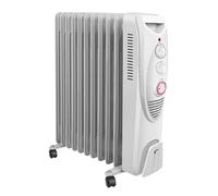 Réchauffeur Électrique Radiateur Électrique Rempli D'huile Radiateur Chauffage De L'espace Avec Roues Chauffage Électrique Facile à Utiliser(2500W)