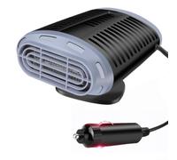 Réchauffeur Habitacle 12V Installation pour facile Réchauffeur(Black-gray) | Chauffe en 60s, élimine le gel, idéal matin froid, 12V 150W, compatible tous véhicules