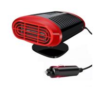 Réchauffeur Habitacle 12V Installation pour facile Réchauffeur(Black-red) | Chauffe en 60s, élimine le gel, idéal matin froid, 12V 150W, compatible tous véhicules
