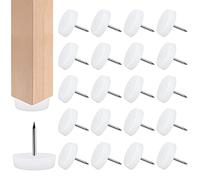 RECHCIGA 50 Pcs Patin Chaise Glisse Patin Antidérapant en ABS Protection Pied de Chaise Patin de Chaise Anti Bruit Tampon Pied de Chaise Patin Chaise à Clouer pour Meuble Chaise Bureau Salon Chambre