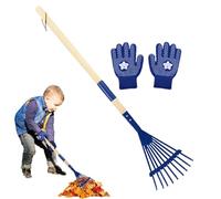 Rechen - Mini Gartenharke avec Manche en Bois Amovible | Lame pour , équipement de Jardin Portable pour activités de Plein air, Camping, Jardinage, Jeux de la Nature, Un Peu Plus