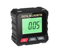 Recherche d'angle numérique - Boîte de niveau magnétique | Rapporteur à onglet pour table | Aimant à 4 côtés, écran LCD rétroéclairé, inclinomètre de cube, outil de mesure CA