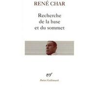 Recherche de la base et du sommet René Char (Auteur)