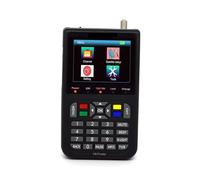 Recherche de Satellites, Détecteur de Satellite numérique V9 Finder LCD Signal Compteur avec écran 3,5 Pouces(Black)