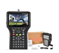 Recherche de Satellites, V8 Finder Max Détecteur de signaux Satellite DVB-S/S2/S2X H.265 Localisateur 4,3 Pouces 1080p ACM Vs 2/Pro(Black)