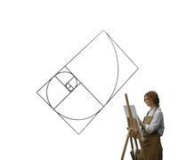 Recherche de vue de composition : guide de conception réglable, calibreurs de rapport doré | Outil de cadre et de photographie, aide visuelle légère pour dessiner, peindre et perfectionner l