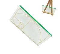 Recherche de vue de composition : guide de conception réglable, calibreurs de rapport doré | Outil de cadre et de photographie, aide visuelle légère pour dessiner, peindre et perfectionner l