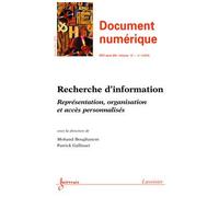 Recherche d'information. representation, organisation et acc - Boughanem Mohand - Hermes Science Publications - broché - Livre