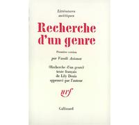 Recherche d'un genre