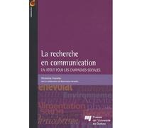 Recherche en communication - Micheline Frenette - Presses Universite Du Quebec - broché - Essai
