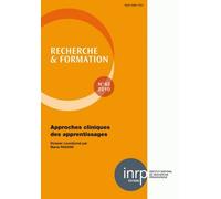 Recherche Et Formation N° 63, 2010 - Approches Cliniques Des Apprentissages