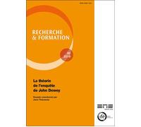 Recherche et formation, n 92/2019. la theorie de l'enquete de john de wey - Joris Thievenaz - Ens Lyon-Inrp - broché - Revue