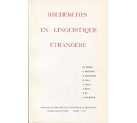 Recherche linguistique étrangère, tome 2