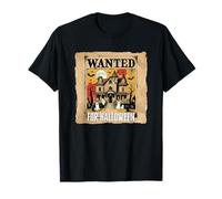 Recherché pour Halloween, Un manoir Effrayant, Pleine Lune, citrouilles effrayantes T-Shirt