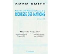Recherche sur la nature et les causes de la richesse des nations : livre i et ii SMITH/ADAM (Auteur)
