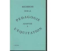 Recherche sur la pédagogie adaptée à l'équitation