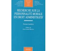 recherche sur la personnalité morale en droit administratif (176)
