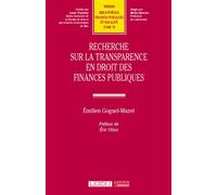 Recherche sur la transparence en droit des finances publiques (78)