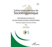 Recherches actuelles en sociolinguistique francophone Nouveaux regards, nouveaux entrains / Varia - Collectif - L'harmattan - broché - Revue