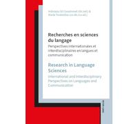 Recherches en Sciences du langage / Research in Language Sciences