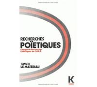Recherches poïétiques