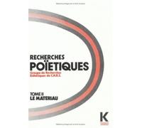 Recherches Poïétiques - Tome 2, 16 Études Originales