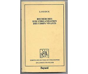Recherches sur l'organisation des corps vivants (1802)