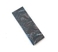 RECHERE C-Tek Poignée de couteau en résine motif nid d'abeille en peau de serpent Matériau de fabrication d'épée Bleu paon 120 x 40 x 8 mm