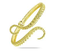 RechicGu Bracelet ouvert à charnière avec tentacule de pieuvre et d'horreur gothique, 6.4cm (2.5in), Alliage, 1