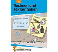 Rechnen und Textaufgaben - Realschule 5. Klasse, A5-Heft: Mathematik: Sachaufgaben mit Lösungen - lernen, üben, fördern