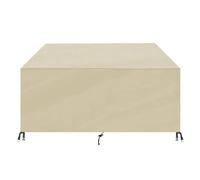 Rechteckig Housse Salon de Jardin ImperméAble,420D Tissu Oxford Housse de Meubles,pour Patio Table Chaises ExtéRieure etc-Beige|| 213x123x74cm/84x48x29in