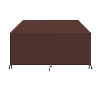 Rechteckig Housse Salon de Jardin ImperméAble,420D Tissu Oxford Housse de Meubles,pour Patio Table Chaises ExtéRieure etc- Brown|| 250x150x80cm/98x59x31in