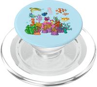 Récif corallien avec Poissons tropicaux colorés, Vie Marine PopSockets PopGrip pour MagSafe
